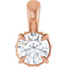 Ladies Natural Diamond Pendant (I1, G-H) — 14K Rose Gold