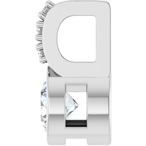 Lab-Grown Diamond Accented Bezel-Set Pendant