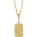 Ladies Natural Diamond Sun Necklace (I1, G-H) — 14K Yellow Gold
