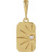 Ladies Natural Diamond Sun Pendant (I1, G-H) — 14K Yellow Gold
