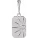 Ladies Natural Diamond Sun Pendant (I1, G-H) — Sterling Silver