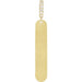 Ladies Natural Diamond Engravable Bar Pendant (I1, G-H) — 14K Yellow Gold