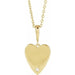 Ladies Natural Diamond Engravable Heart Necklace (I1, G-H) — 14K Yellow Gold
