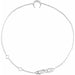 Ladies Natural Diamond Crescent Moon 6 1/2-7 1/2 Bracelet (I1, G-H) — 14K White Gold