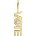 Ladies Natural Diamond Vote Charm/Pendant (I1, G-H) — 14K Yellow Gold