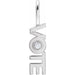 Ladies Natural Diamond Vote Charm/Pendant (I1, G-H) — Sterling Silver