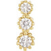 Ladies Natural Diamond Three-Stone Pendant (I1-I2, Ghi) — 14K Yellow Gold