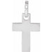 Ladies Natural Diamond Cross Pendant (I1, G-H) — 14K White Gold