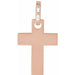 Ladies Natural Diamond Cross Pendant (I1, G-H) — 14K Rose Gold