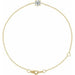Ladies Natural Diamond 6 1/2-7 1/ Bracelet (I1, G-H) — 14K Yellow Gold