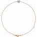 Ladies Natural Diamond 6 1/2-7 1/ Bracelet (I1, G-H) — 14K Rose Gold