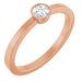 Ladies Natural Diamond Ring (I1, G-H) — 14K Rose Gold
