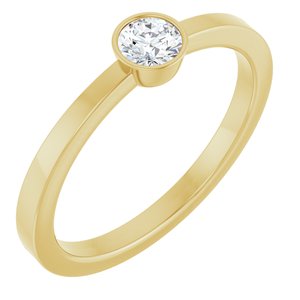 Ladies Natural Diamond Ring (I1, G-H) — 14K Yellow Gold