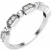 Ladies Natural Diamond Stackable Ring (SI1-SI2, G-H) — 14K White Gold