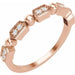 Ladies Natural Diamond Stackable Ring (SI1-SI2, G-H) — 14K Rose Gold