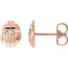 Ladies Natural Diamond Scarab Earring — 14K Rose Gold