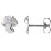 Ladies Natural Diamond Mushroom Earrings (I1, G-H) — 14K White Gold