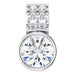 Lab-Grown Diamond Accented Bezel-Set Pendant