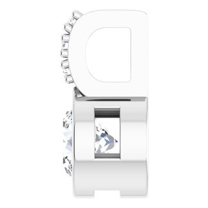 Lab-Grown Diamond Accented Bezel-Set Pendant