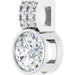 Lab-Grown Diamond Accented Bezel-Set Pendant