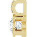 Lab-Grown Diamond Accented Bezel-Set Pendant