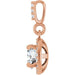 Lab-Grown Diamond Halo-Style Pendant - Style 86679