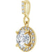 Lab-Grown Diamond Halo-Style Pendant - Style 86679