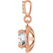 Lab-Grown Diamond Halo-Style Pendant - Style 86679