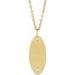 Ladies Natural Diamond Engravable Necklace (I1, G-H) — 14K Yellow Gold