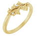 Ladies Natural Diamond Floral Ring (I1, G-H) — 14K Yellow Gold