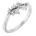 Ladies Natural Diamond Floral Ring (SI2-SI3, G-H) — Platinum