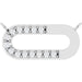 Ladies Natural Diamond Paperclip-Style Necklace Center (Si2-Si3, G-H) — Platinum