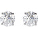 Lab-Grown Diamond Round 4-Prong Lightweight Stud Earrings - Style 652480