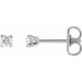 Lab-Grown Diamond Round 4-Prong Lightweight Stud Earrings - Style 652480