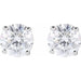 Lab-Grown Diamond Round 4-Prong Lightweight Stud Earrings - Style 1874