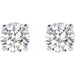 Lab-Grown Diamond Round 4-Prong Lightweight Stud Earrings - Style 652480