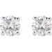 Lab-Grown Diamond Round 4-Prong Lightweight Stud Earrings - Style 652480