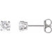 Lab-Grown Diamond Round 4-Prong Lightweight Stud Earrings - Style 652480