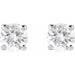 Lab-Grown Diamond Round 4-Prong Lightweight Stud Earrings - Style 652480