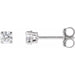 Lab-Grown Diamond Round 4-Prong Lightweight Stud Earrings - Style 652480