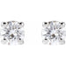 Lab-Grown Diamond Round 4-Prong Lightweight Stud Earrings - Style 652480