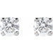 Lab-Grown Diamond Round 4-Prong Lightweight Stud Earrings - Style 652480