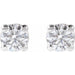 Lab-Grown Diamond Round 4-Prong Lightweight Stud Earrings - Style 652480