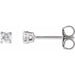 Lab-Grown Diamond Round 4-Prong Lightweight Stud Earrings - Style 652480