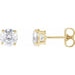 Ladies Natural Diamond Earrings (I2, G-H) — 14K Yellow Gold
