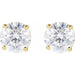 Lab-Grown Diamond Round 4-Prong Lightweight Stud Earrings - Style 652480