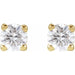 Lab-Grown Diamond Round 4-Prong Lightweight Stud Earrings - Style 652480