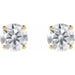 Lab-Grown Diamond Round 4-Prong Lightweight Stud Earrings - Style 652480