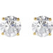 Lab-Grown Diamond Round 4-Prong Lightweight Stud Earrings - Style 652480
