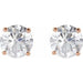 Lab-Grown Diamond Round 4-Prong Lightweight Stud Earrings - Style 652480